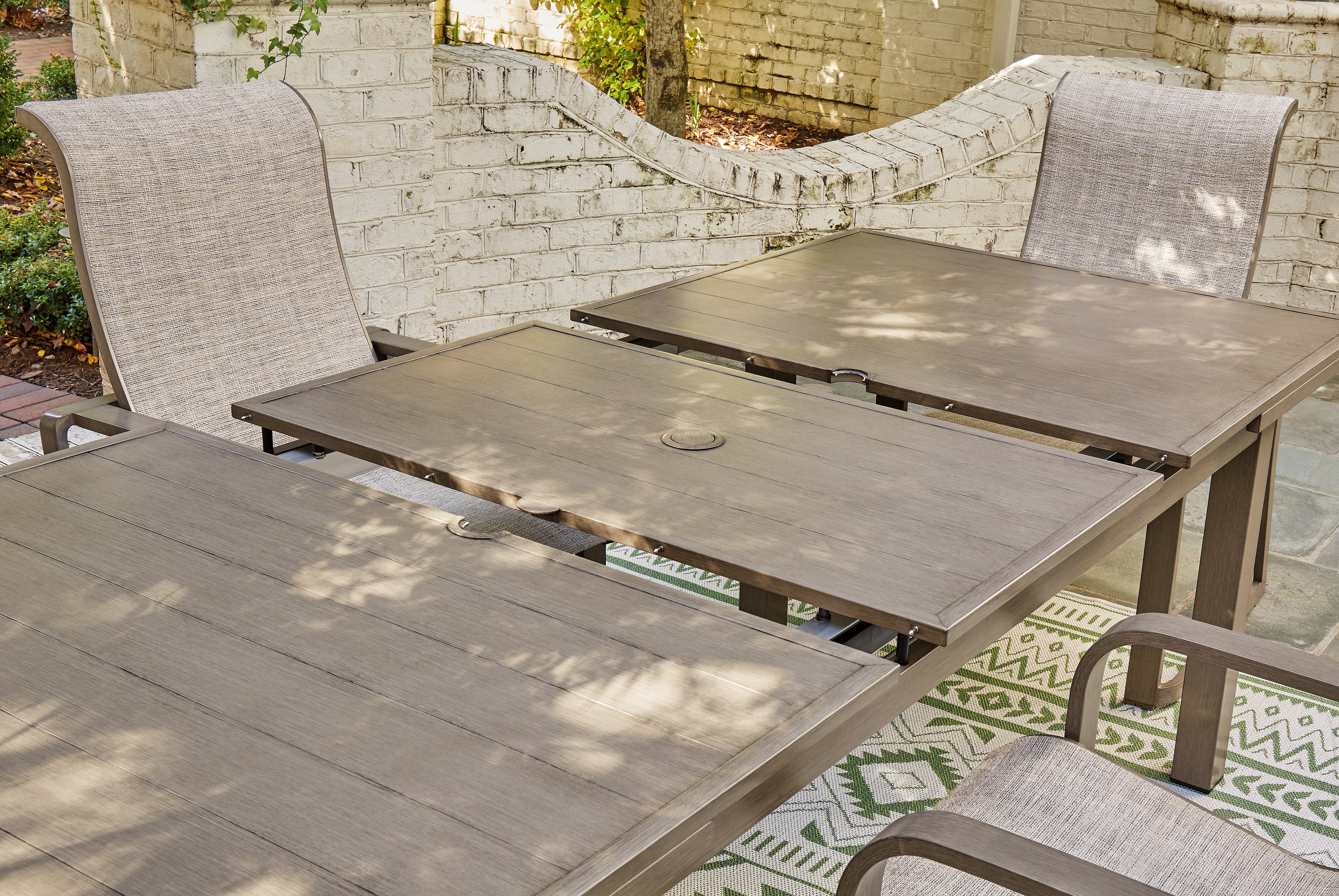 Furniture City Laplace - Ashley Furniture - Beach Front Outdoor - RECT Dining Room EXT Table / Beige - P323-635