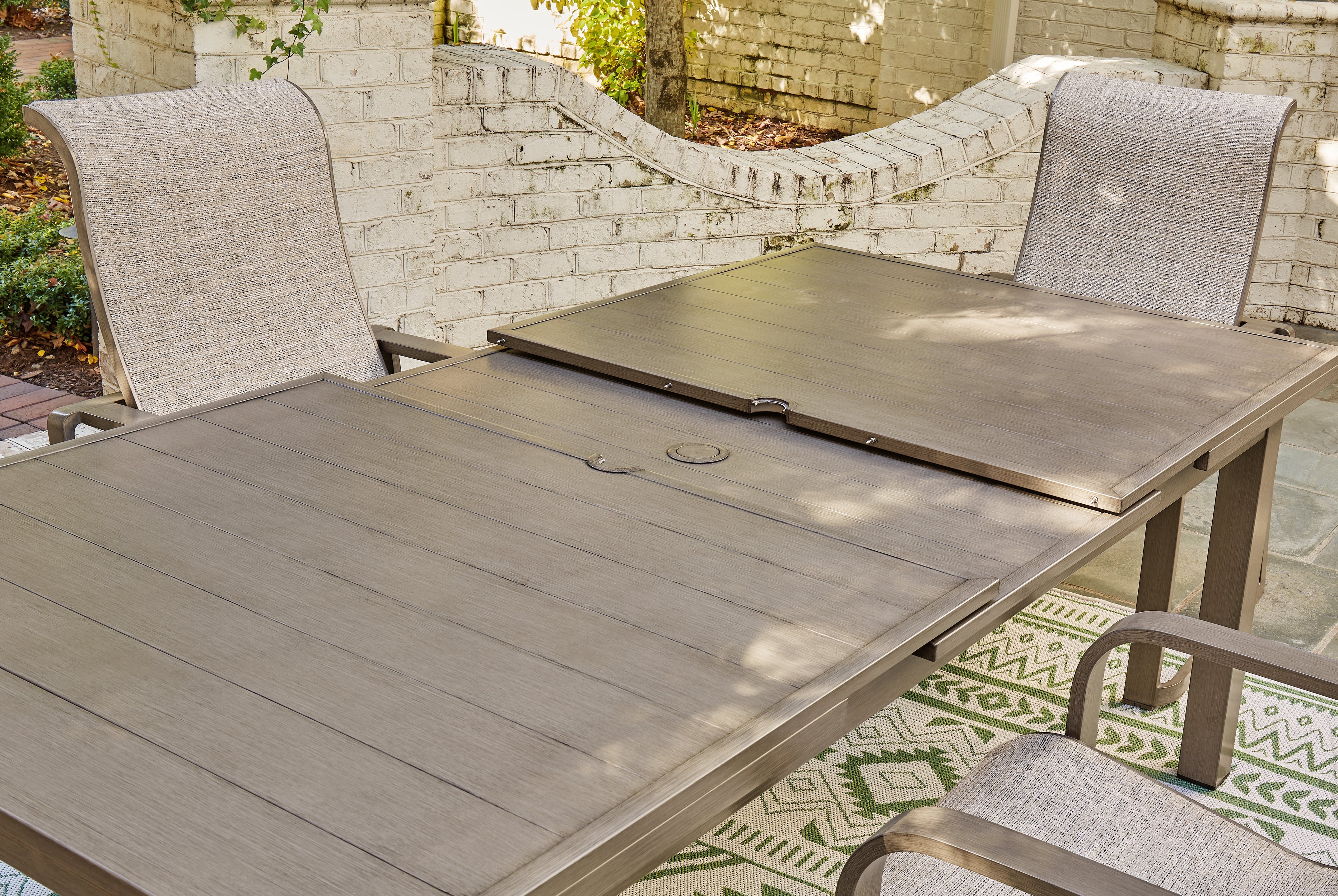 Furniture City Laplace - Ashley Furniture - Beach Front Outdoor - RECT Dining Room EXT Table / Beige - P323-635