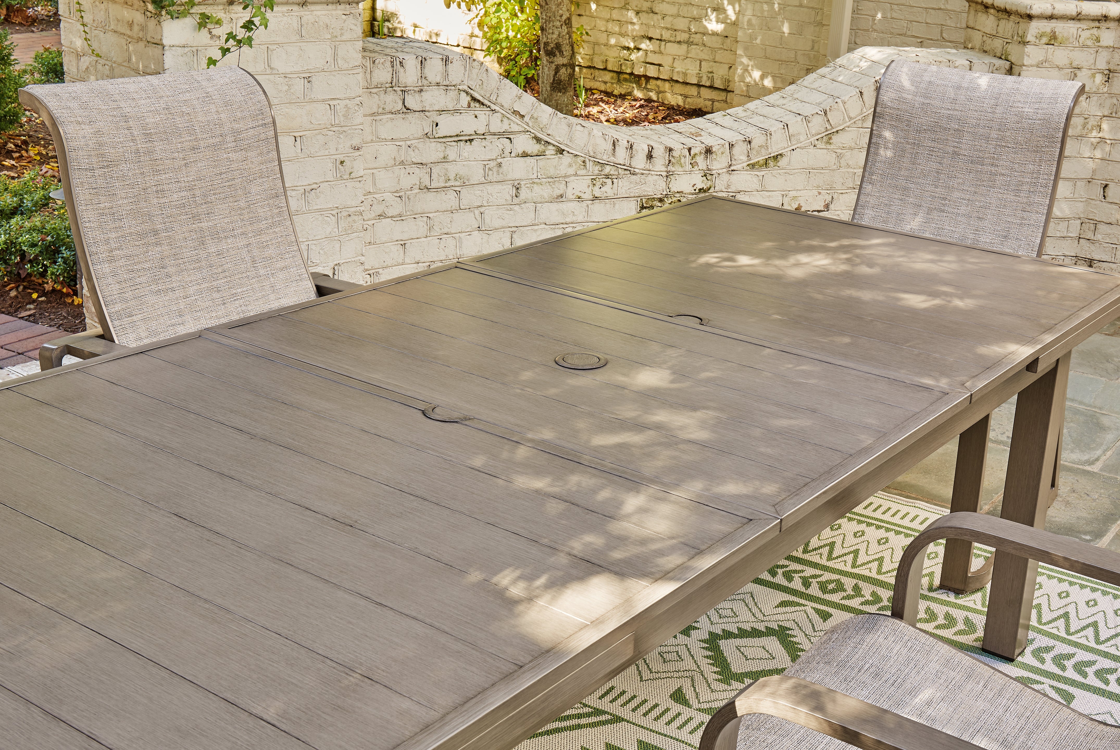 Furniture City Laplace - Ashley Furniture - Beach Front Outdoor - RECT Dining Room EXT Table / Beige - P323-635