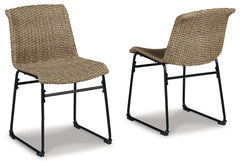 Furniture City Laplace - Ashley Furniture - Amaris Outdoor - Chair (Set of 2) / Brown/Black - P369-601