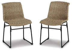 Furniture City Laplace - Ashley Furniture - Amaris Outdoor - Chair (Set of 2) / Brown/Black - P369-601