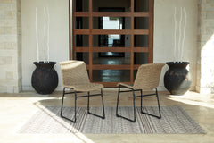 Furniture City Laplace - Ashley Furniture - Amaris Outdoor - Chair (Set of 2) / Brown/Black - P369-601