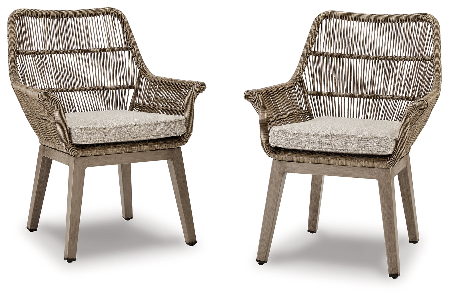 Furniture City Laplace - Ashley Furniture - Beach Front Outdoor - Arm Chair With Cushion (Set of 2) - P399-601A
