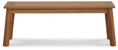 Furniture City Laplace - Ashley Furniture - Janiyah Outdoor - Bench / Light Brown - P407-600