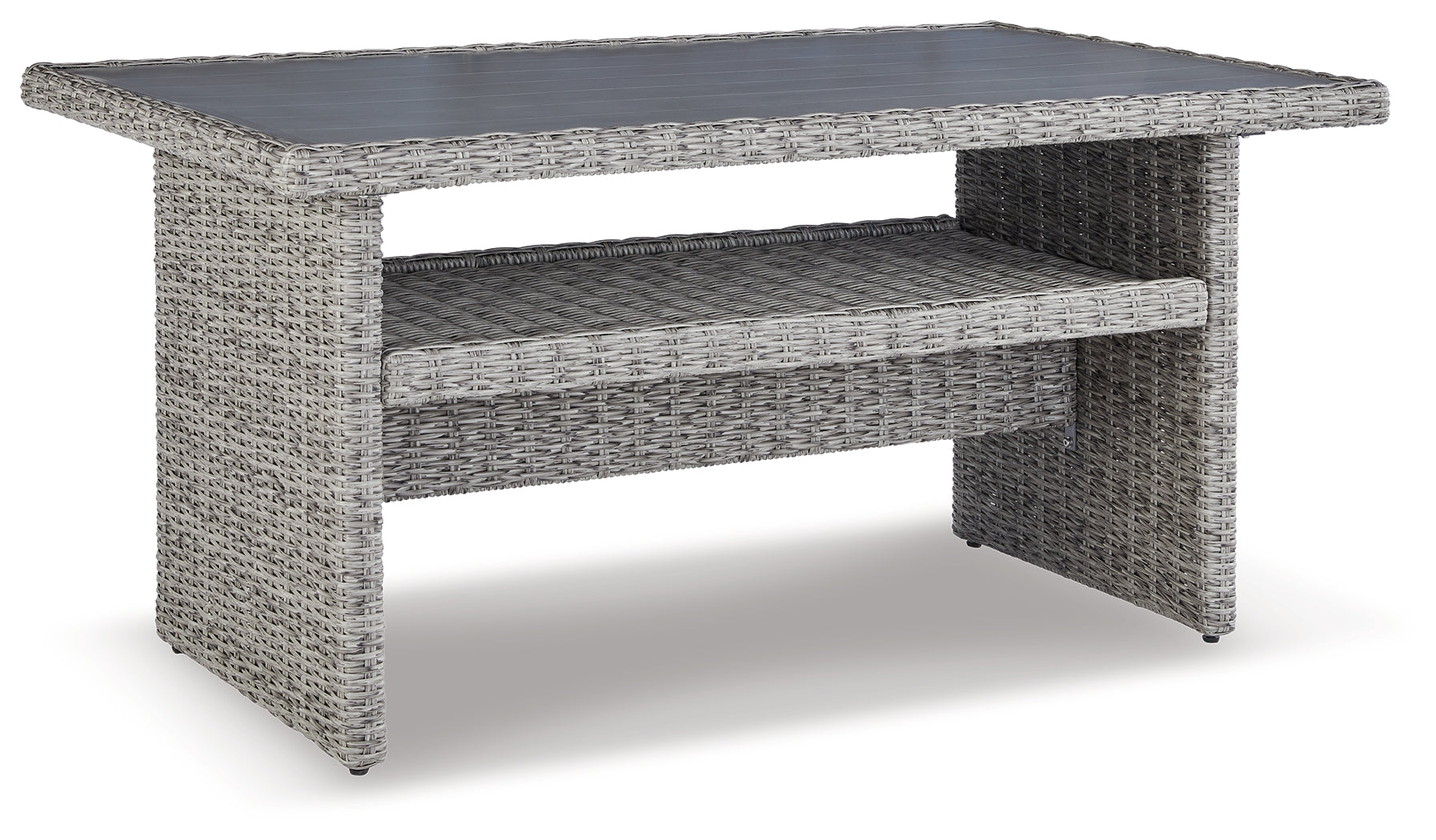 Furniture City Laplace - Ashley Furniture - Naples Beach Outdoor - RECT Multi-Use Table / Light Gray - P439-625