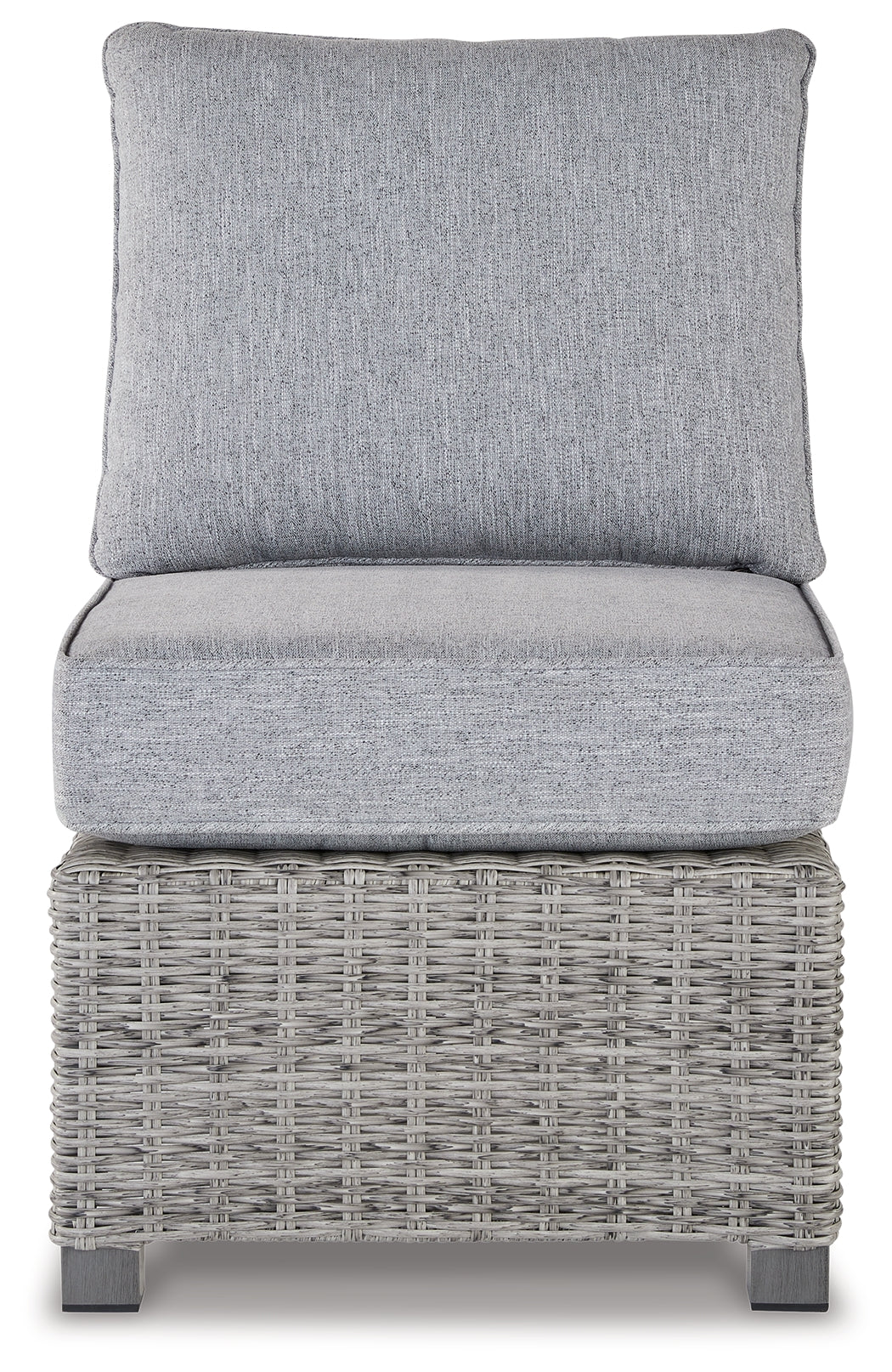 Furniture City Laplace - Ashley Furniture - Naples Beach Outdoor - Armless Chair w/Cushion (1/CN) / Light Gray - P439-846