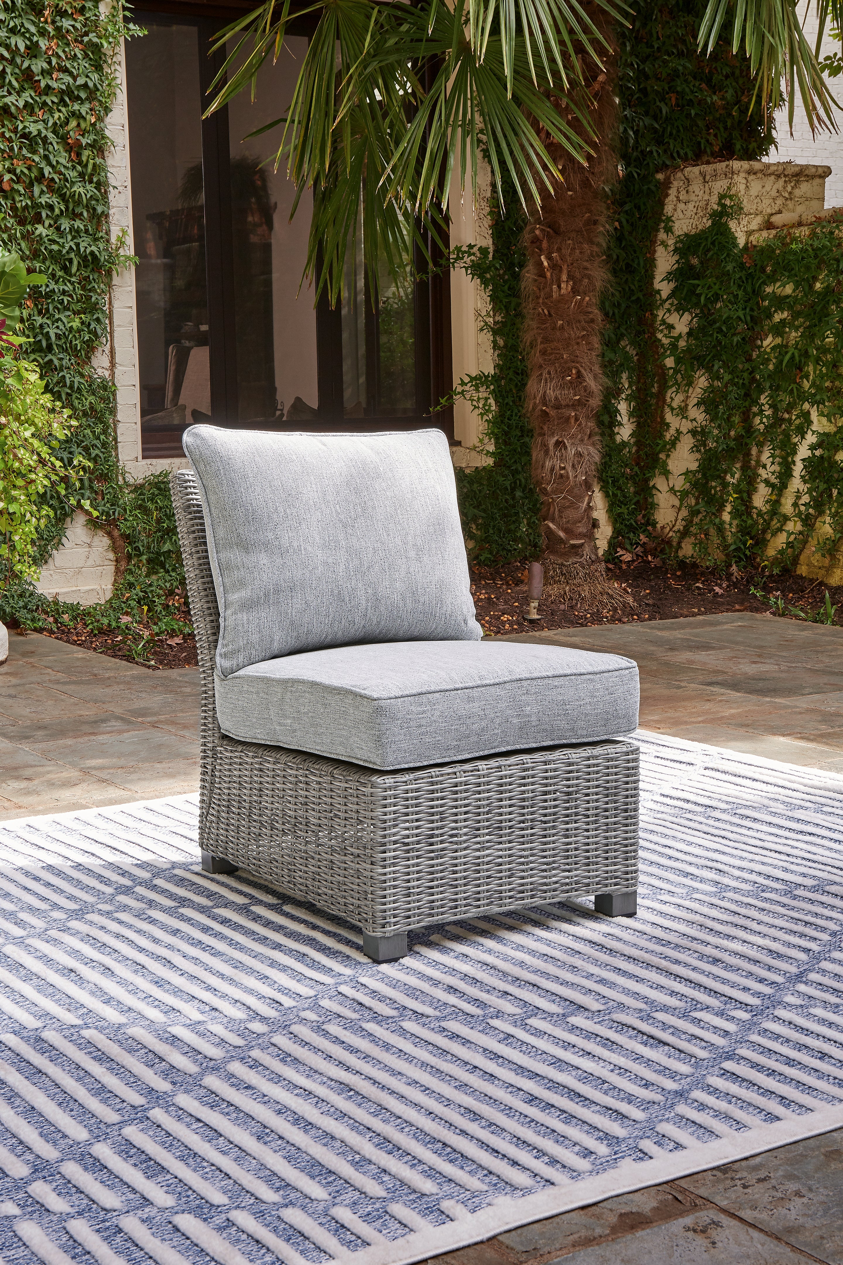 Furniture City Laplace - Ashley Furniture - Naples Beach Outdoor - Armless Chair w/Cushion (1/CN) - P439-846