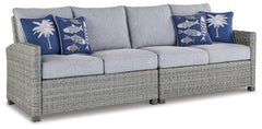 Furniture City Laplace - Ashley Furniture - Naples Beach Outdoor - Armless Chair w/Cushion (1/CN) / Light Gray - P439-846