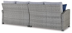 Furniture City Laplace - Ashley Furniture - Naples Beach Outdoor - Armless Chair w/Cushion (1/CN) / Light Gray - P439-846