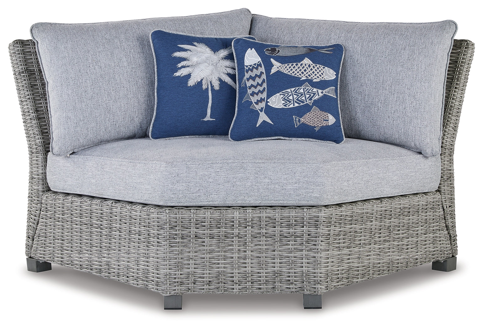Furniture City Laplace - Ashley Furniture - Naples Beach Outdoor - Corner with Cushion (1/CN) - P439-877