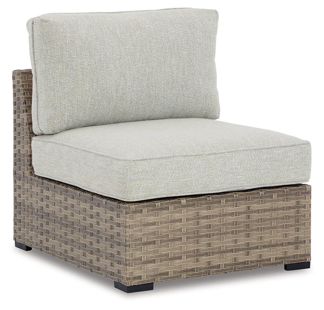 Furniture City Laplace - Ashley Furniture - Calworth Outdoor - Armless Chair w/Cushion (Set of 2) - P458-846