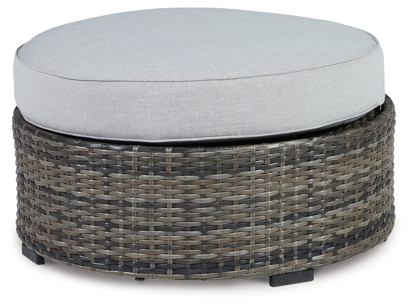 Furniture City Laplace - Ashley Furniture - Harbor Court Outdoor - Ottoman with Cushion / Gray - P459-814