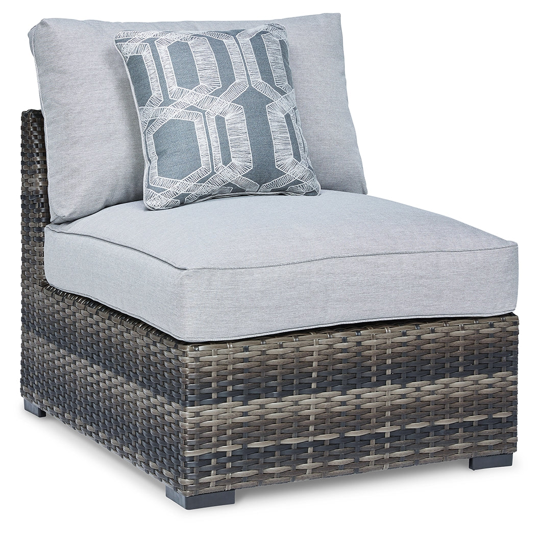 Furniture City Laplace - Ashley Furniture - Harbor Court Outdoor - Armless Chair w/Cushion (Set of 2) - P459-846