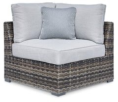 Furniture City Laplace - Ashley Furniture - Harbor Court Outdoor - Ottoman with Cushion / Gray - P459-814