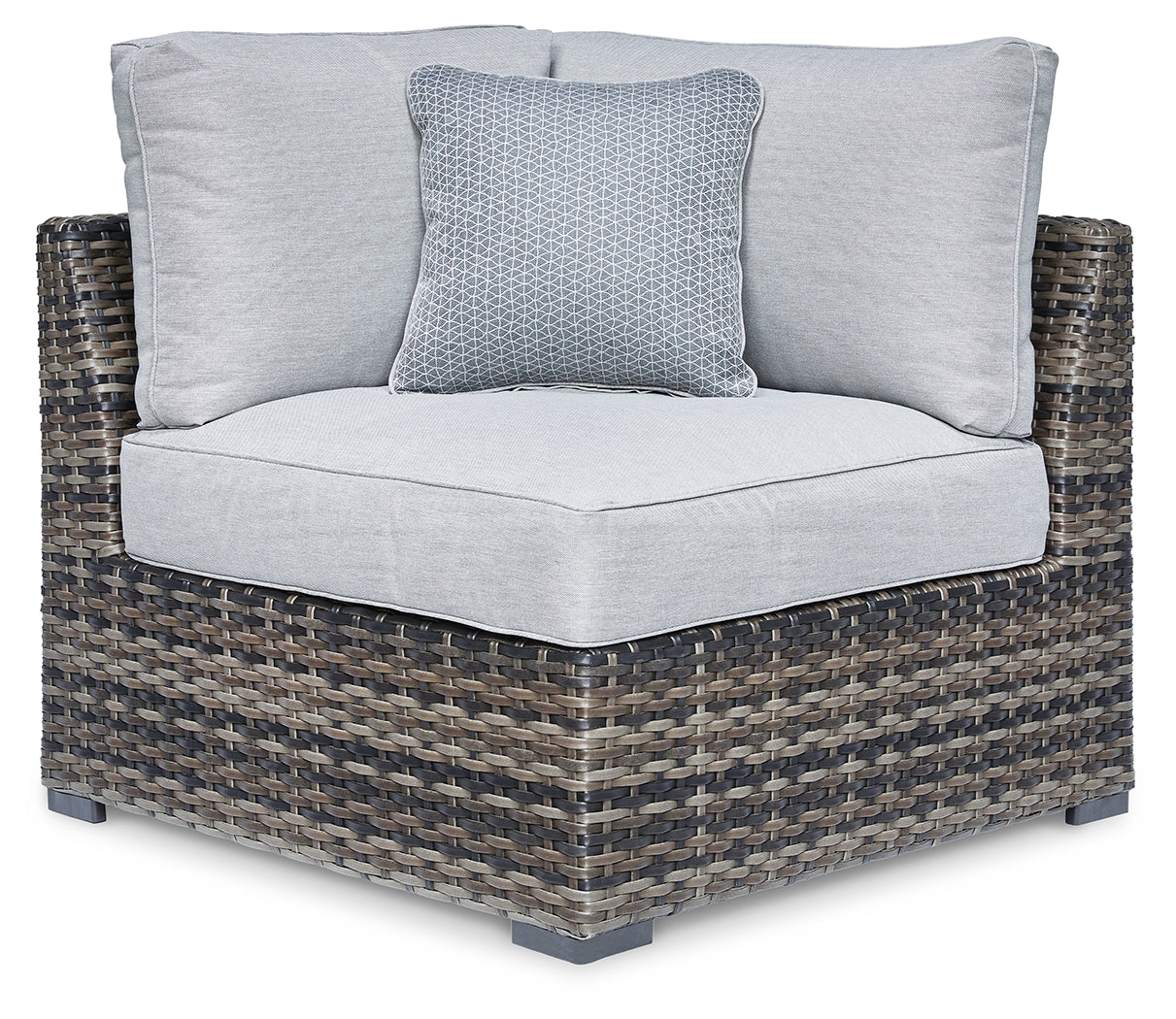 Furniture City Laplace - Ashley Furniture - Harbor Court Outdoor - Ottoman with Cushion / Gray - P459-814