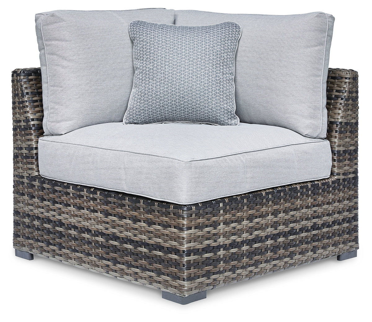 Furniture City Laplace - Ashley Furniture - Harbor Court Outdoor - Ottoman with Cushion / Gray - P459-814