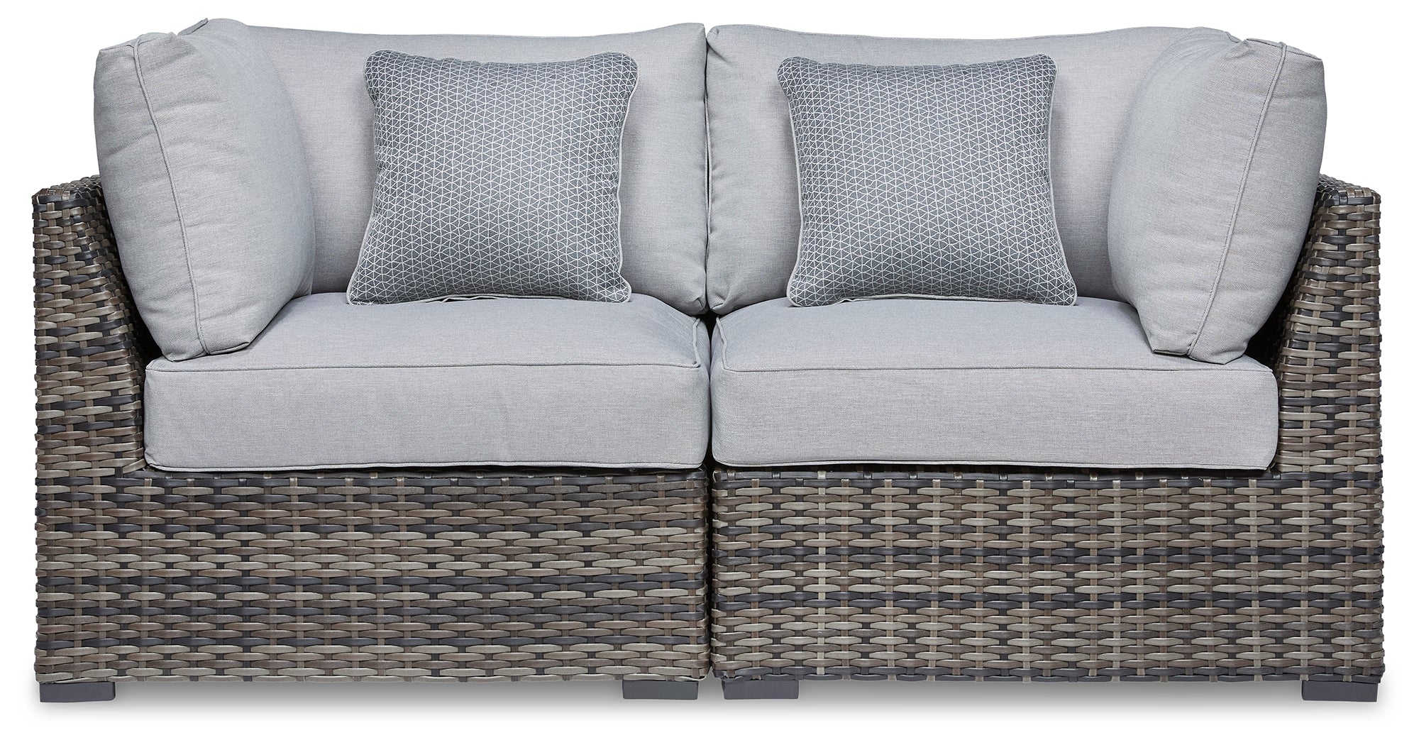 Furniture City Laplace - Ashley Furniture - Harbor Court Outdoor - Ottoman with Cushion / Gray - P459-814