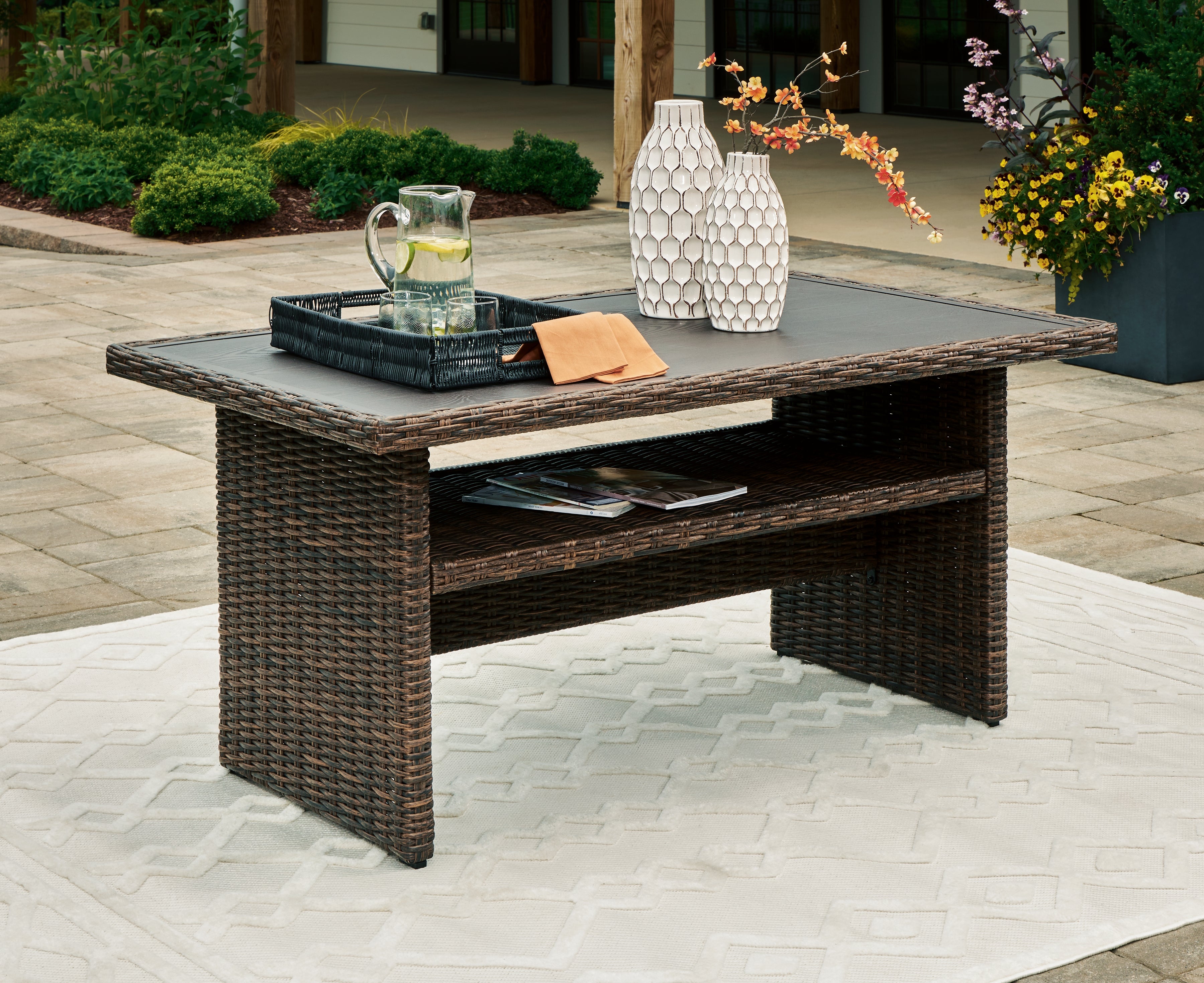 Furniture City Laplace - Ashley Furniture - Brook Ranch Outdoor - RECT Multi-Use Table - P465-625