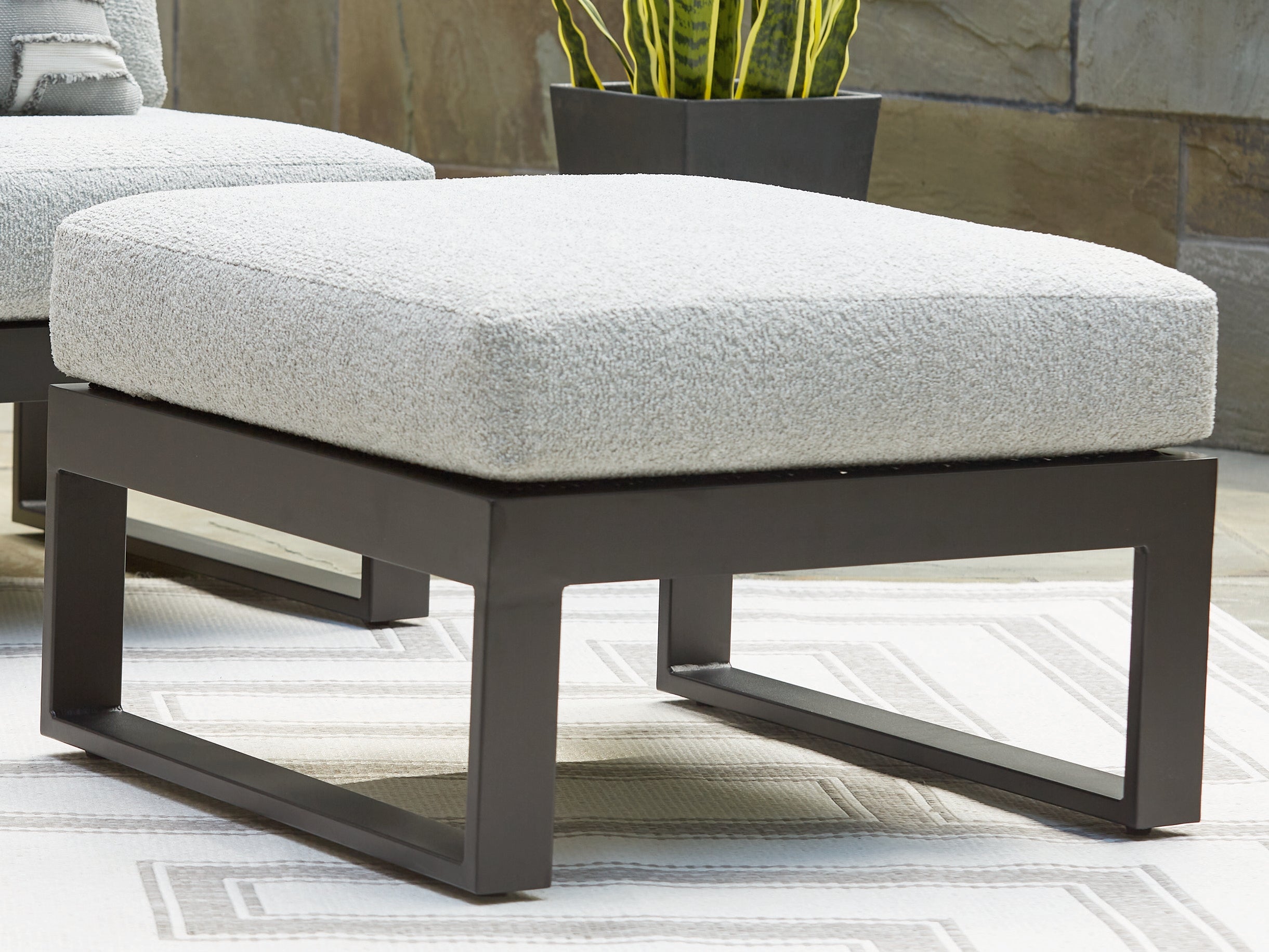Furniture City Laplace - Ashley Furniture - Beachloft Outdoor - Ottoman with Cushion - P490-814