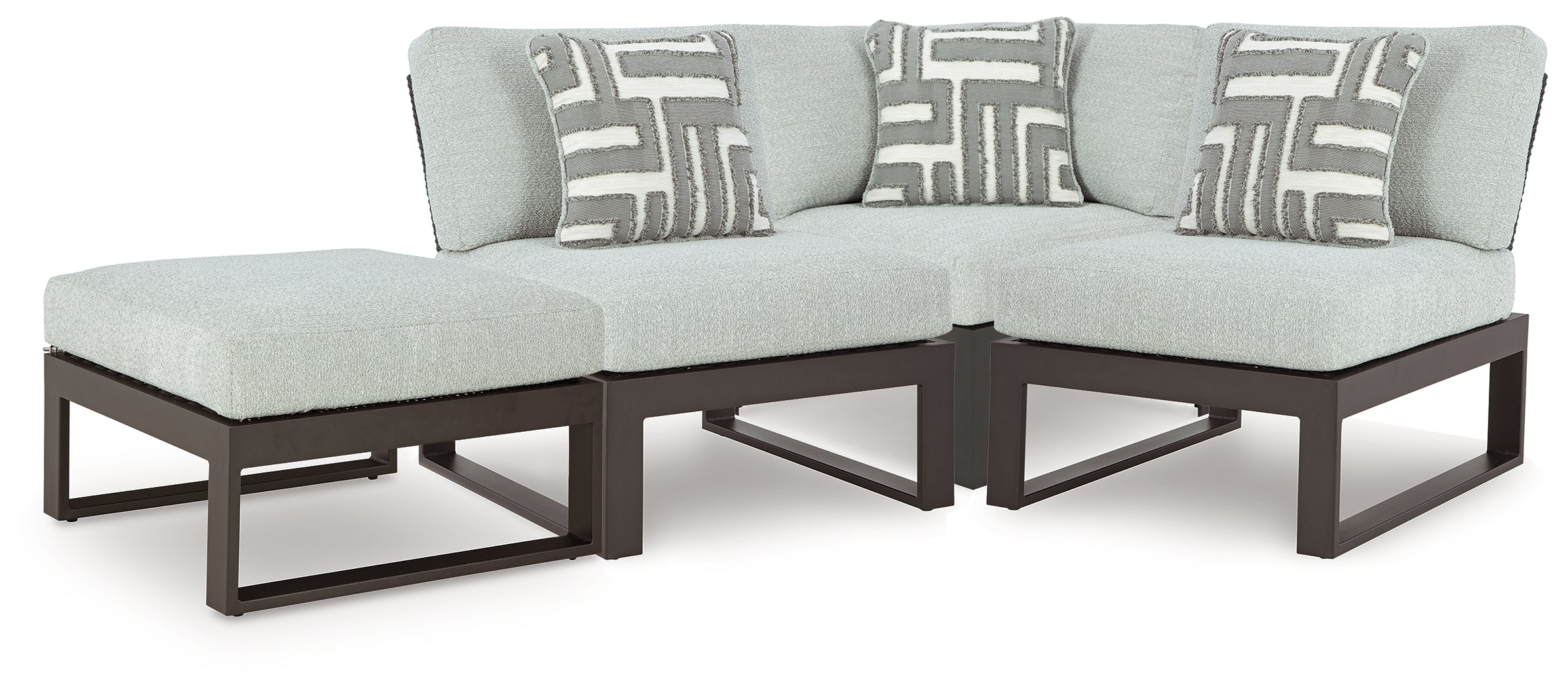 Furniture City Laplace - Ashley Furniture - Beachloft Outdoor - 4-Piece Outdoor Sectional - P490P7