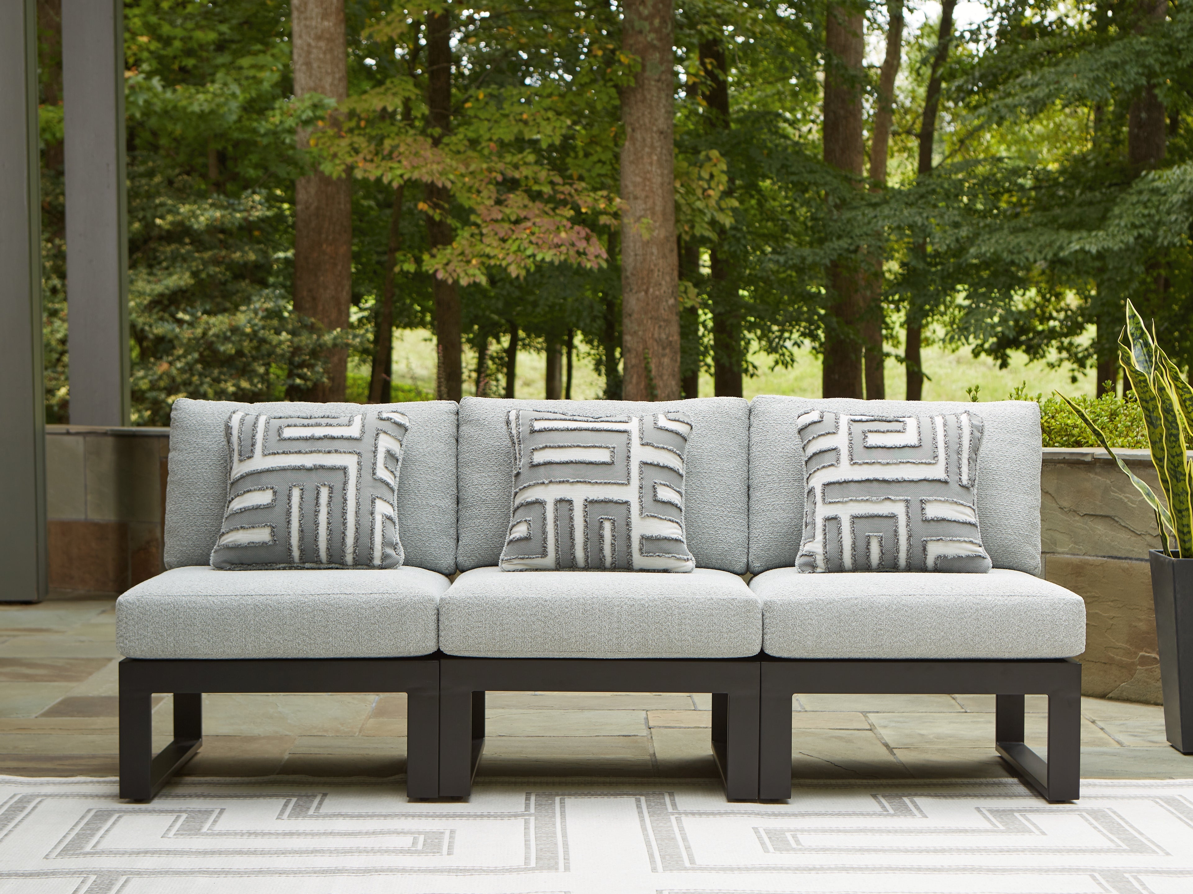 Furniture City Laplace - Ashley Furniture - Beachloft Outdoor - 3-Piece Outdoor Sectional - P490P6