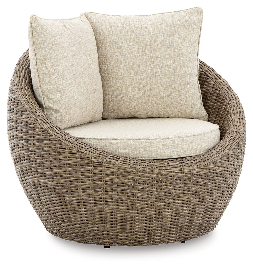 Furniture City Laplace - Ashley Furniture - Danson Outdoor - Swivel Lounge w/Cushion (Set of 2) - P505-821