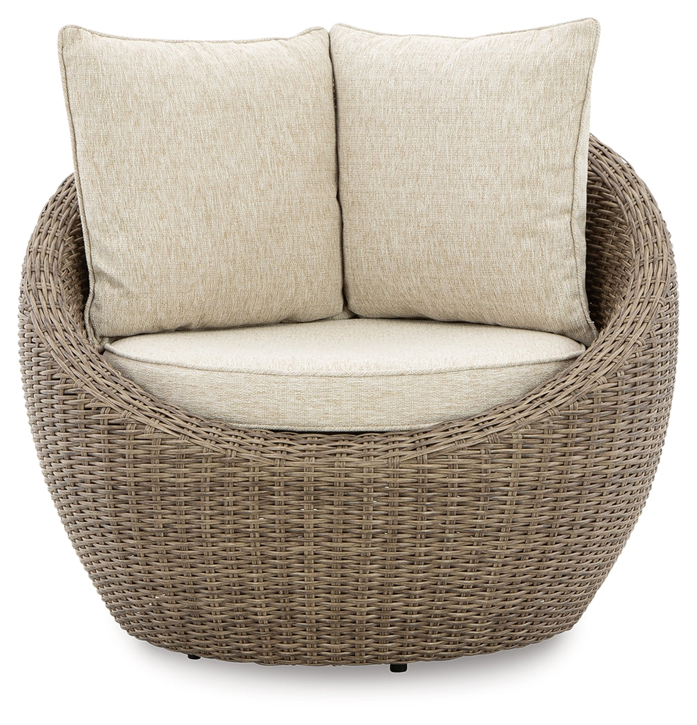Furniture City Laplace - Ashley Furniture - Danson Outdoor - Swivel Lounge w/Cushion (Set of 2) - P505-821