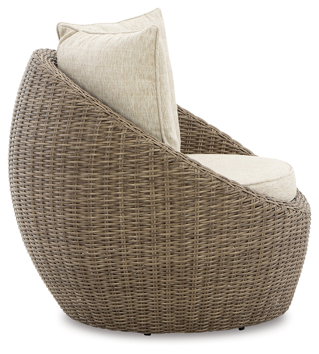 Furniture City Laplace - Ashley Furniture - Danson Outdoor - Swivel Lounge w/Cushion (Set of 2) - P505-821