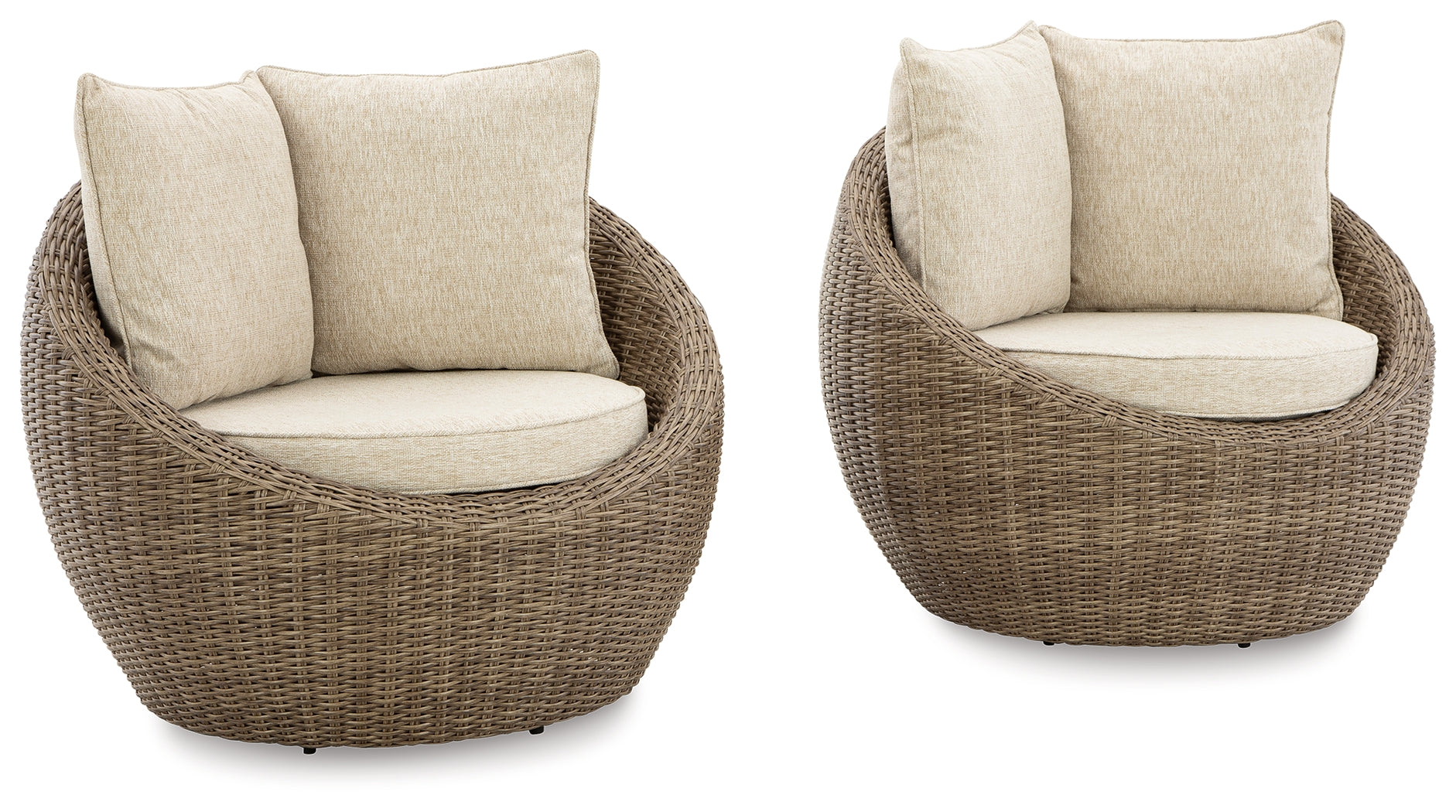 Furniture City Laplace - Ashley Furniture - Danson Outdoor - Swivel Lounge w/Cushion (Set of 2) - P505-821