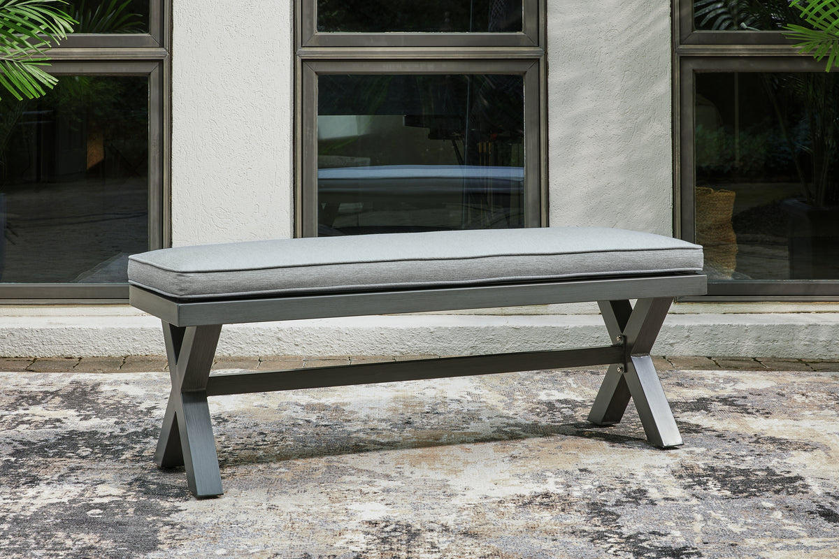 Furniture City Laplace - Ashley Furniture - Elite Park Outdoor Bench with Cushion - Bench with Cushion - P518-600