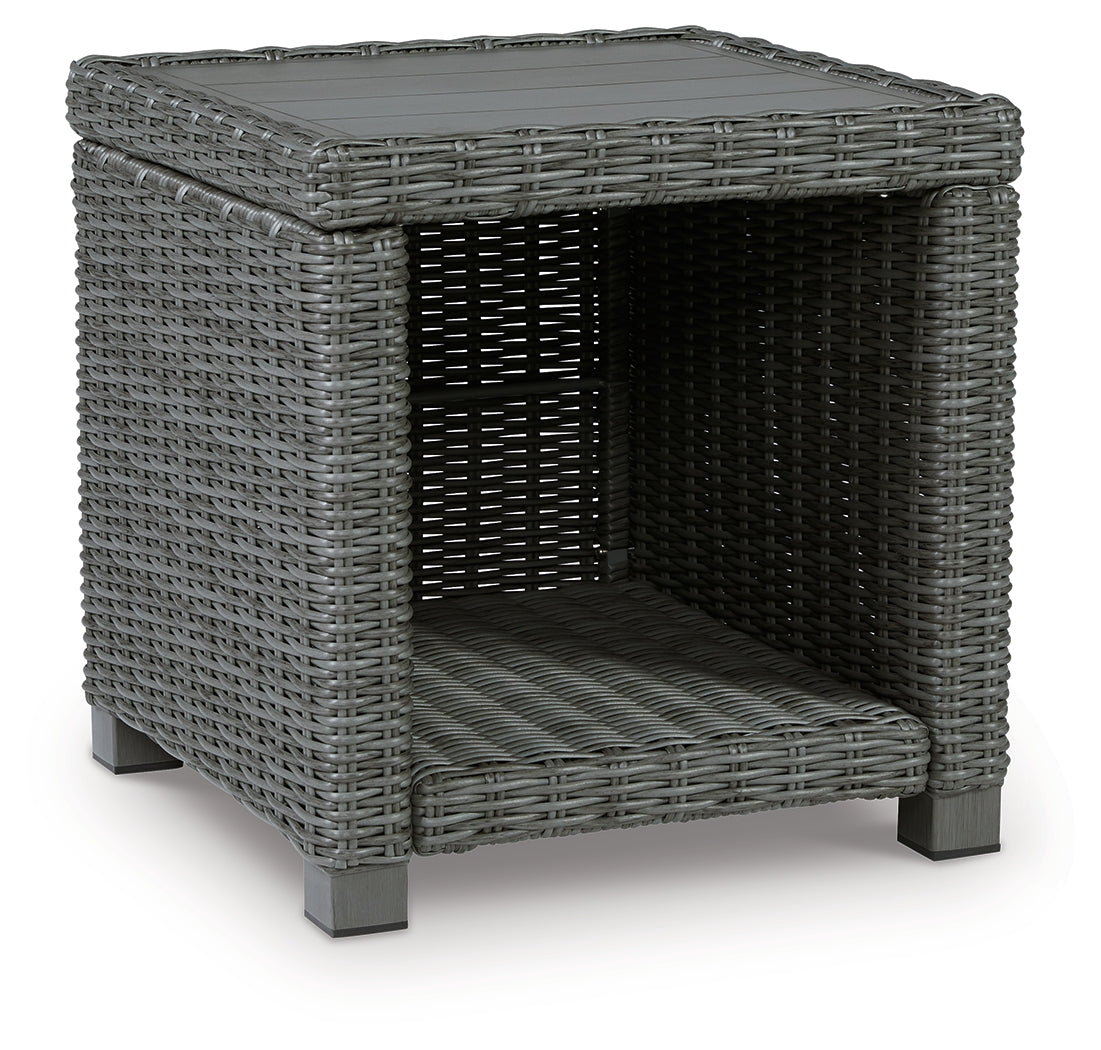 Furniture City Laplace - Ashley Furniture - Elite Park Outdoor - Square End Table / Gray - P518-702