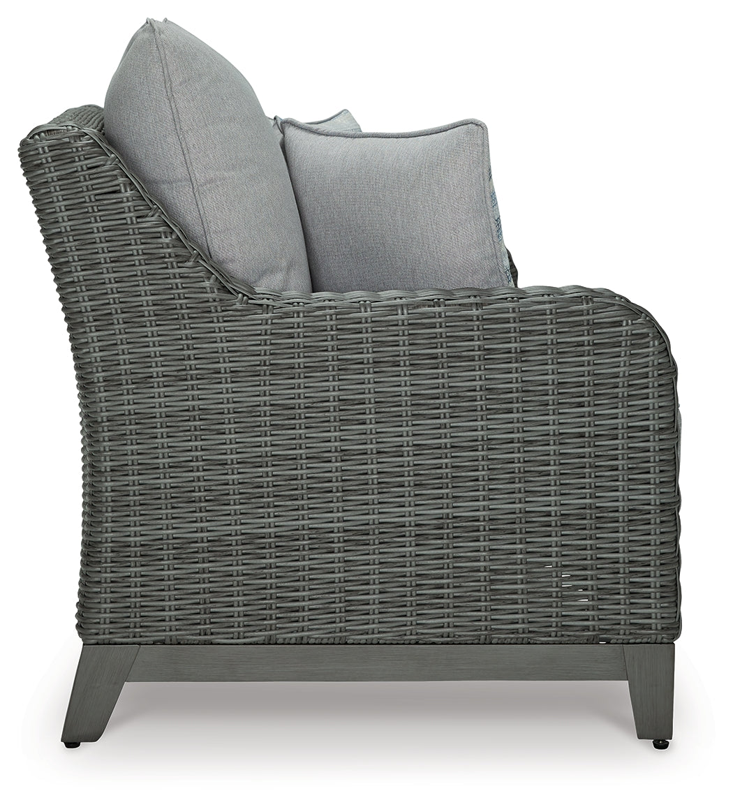 Furniture City Laplace - Ashley Furniture - Elite Park Outdoor - Rectangular Cocktail Table / Gray - P518-701