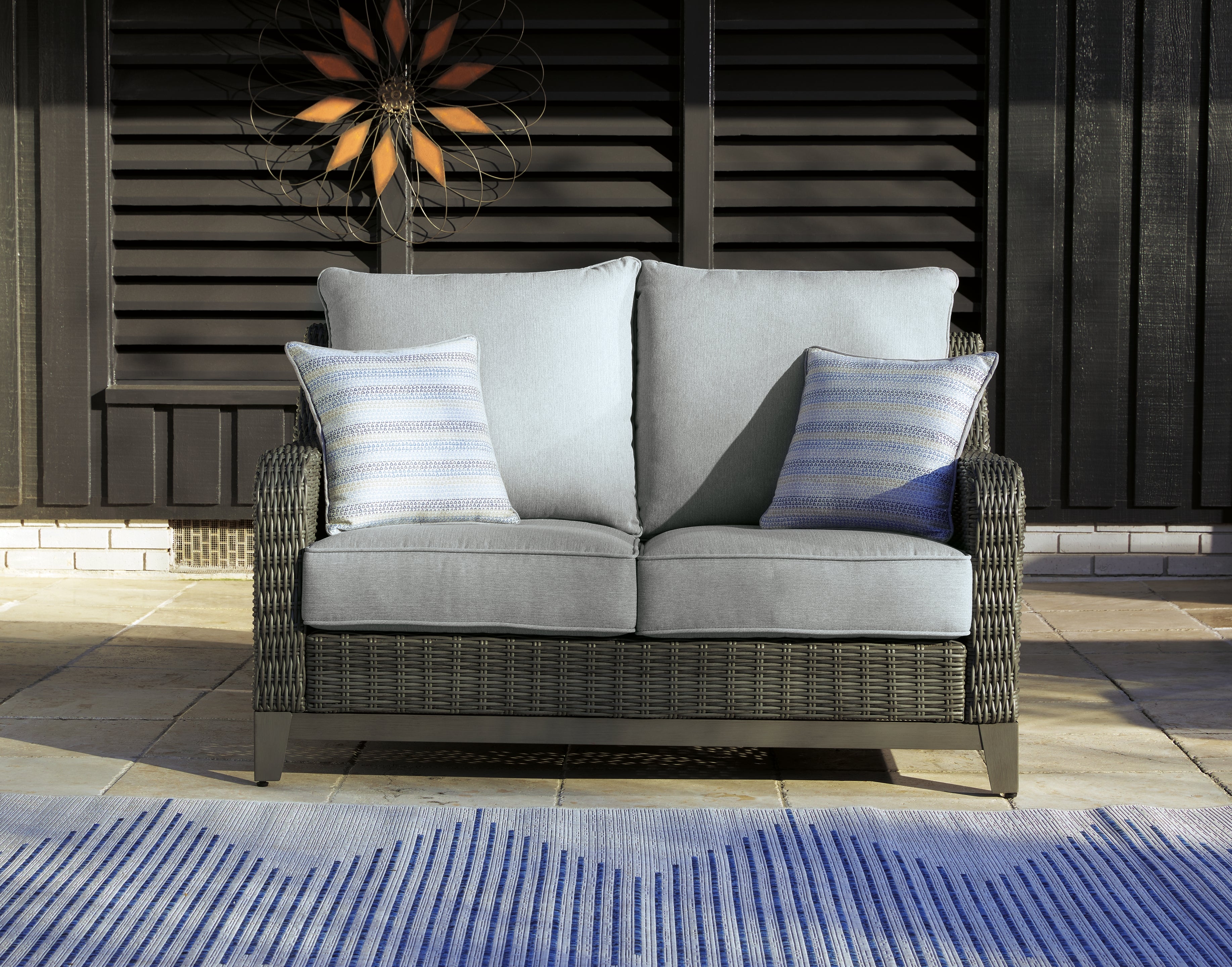 Furniture City Laplace - Ashley Furniture - Elite Park Outdoor - Rectangular Cocktail Table / Gray - P518-701