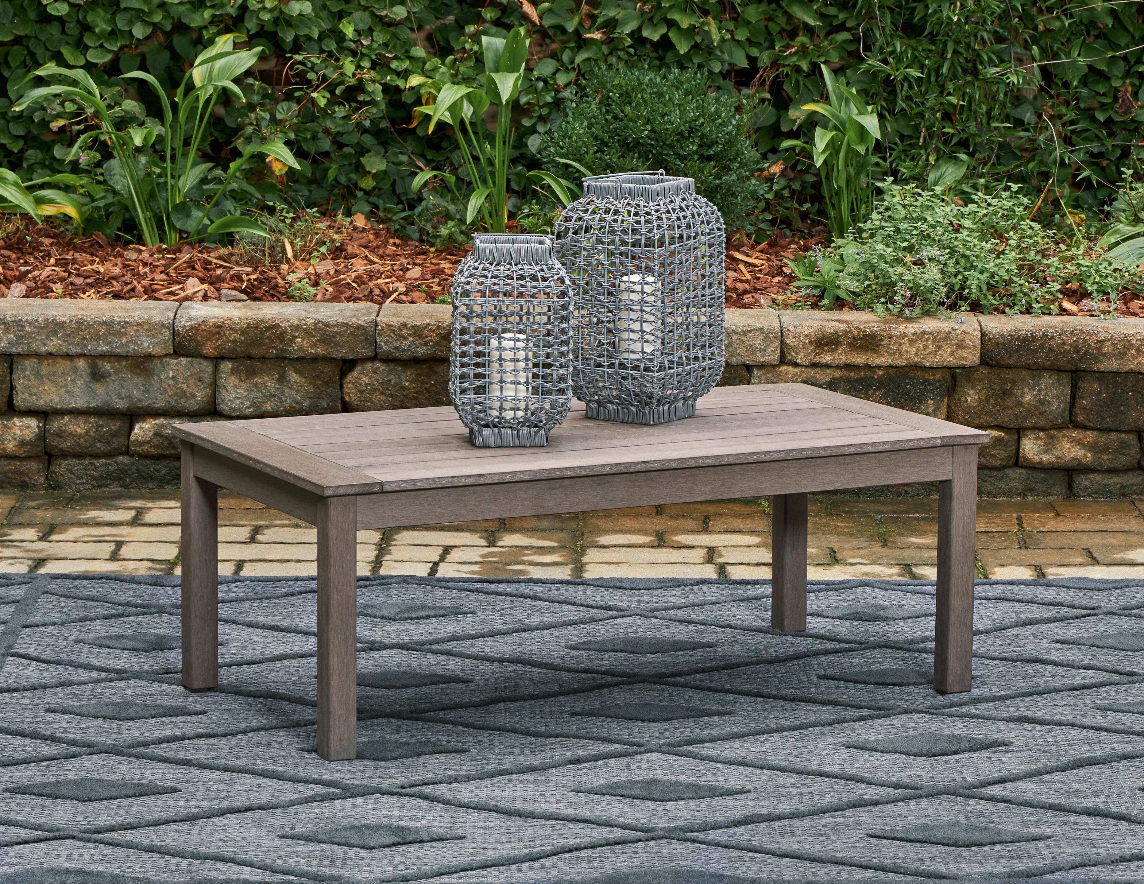 Furniture City Laplace - Ashley Furniture - Hillside Barn Outdoor Coffee Table - Rectangular Cocktail Table - P564-701