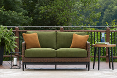 Furniture City Laplace - Ashley Furniture - Horizon Hall Outdoor Loveseat with Cushion - Loveseat w/Cushion - P572-835