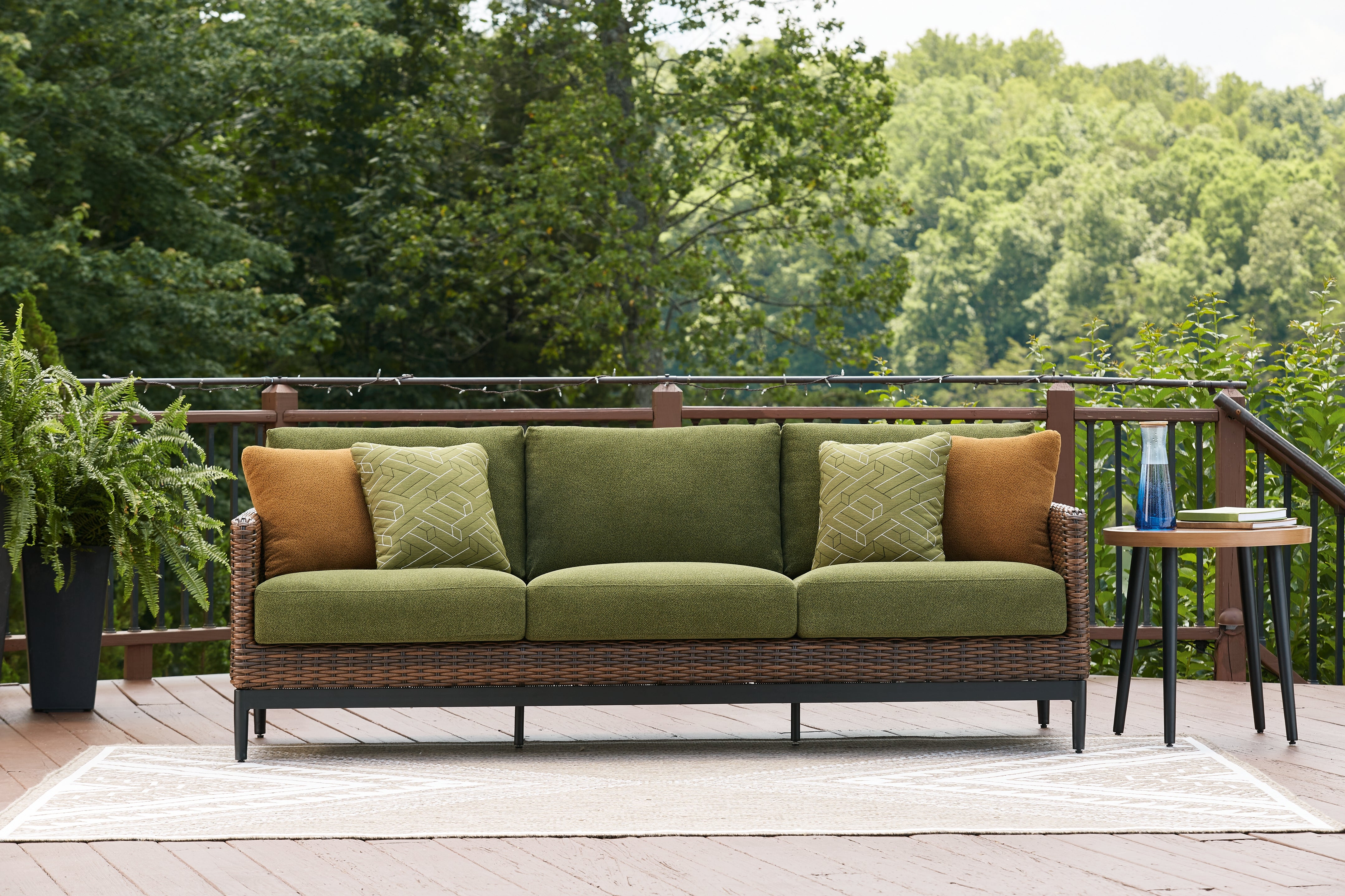 Furniture City Laplace - Ashley Furniture - Horizon Hall Outdoor - Sofa with Cushion - P572-838