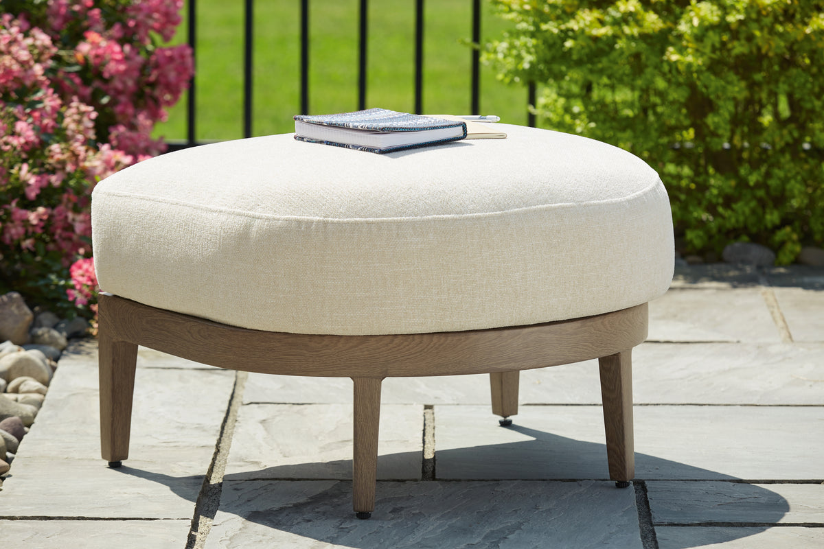 Furniture City Laplace - Ashley Furniture - Serene Bay Outdoor Ottoman with Cushion - Ottoman with Cushion - P671-814