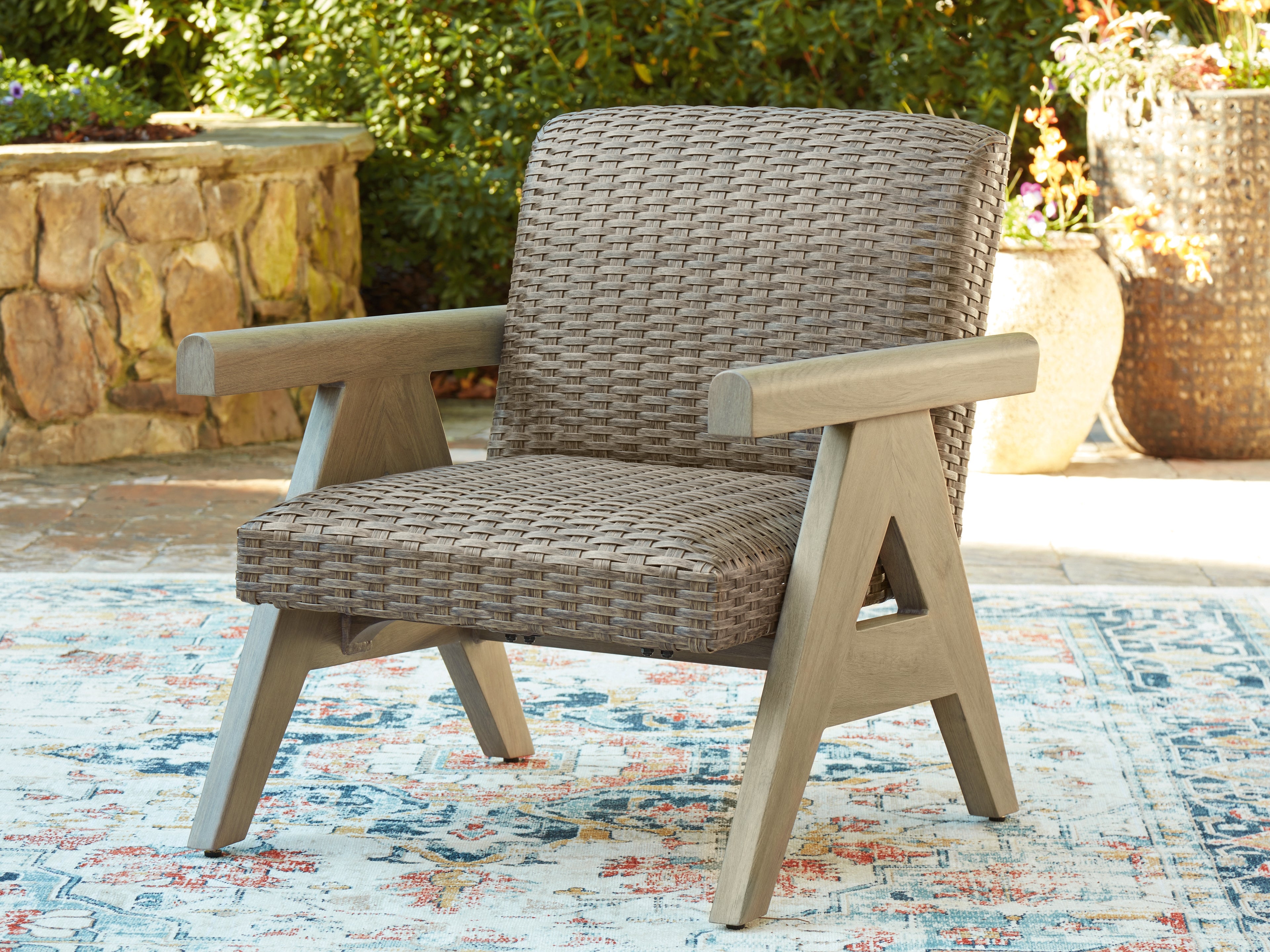 Furniture City Laplace - Ashley Furniture - Cliff Trails Outdoor - Rocking Lounge Chair - PCP690-821