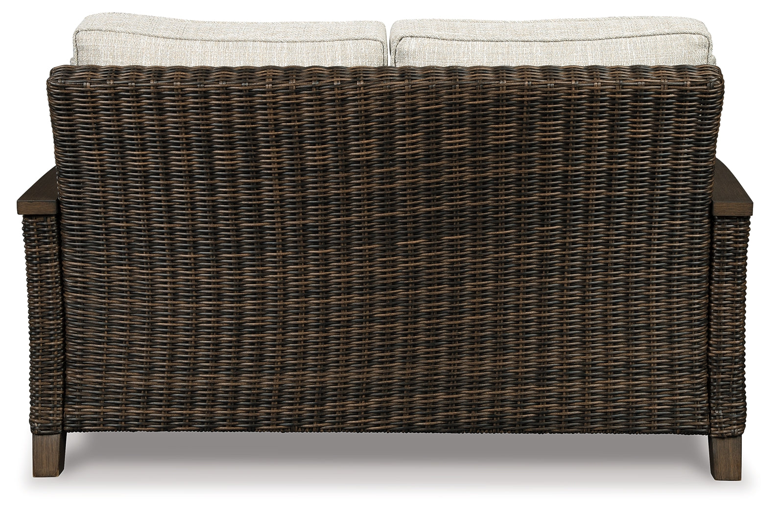 Furniture City Laplace - Ashley Furniture - Paradise Trail Outdoor - Loveseat w/Cushion / Medium Brown - P750-835