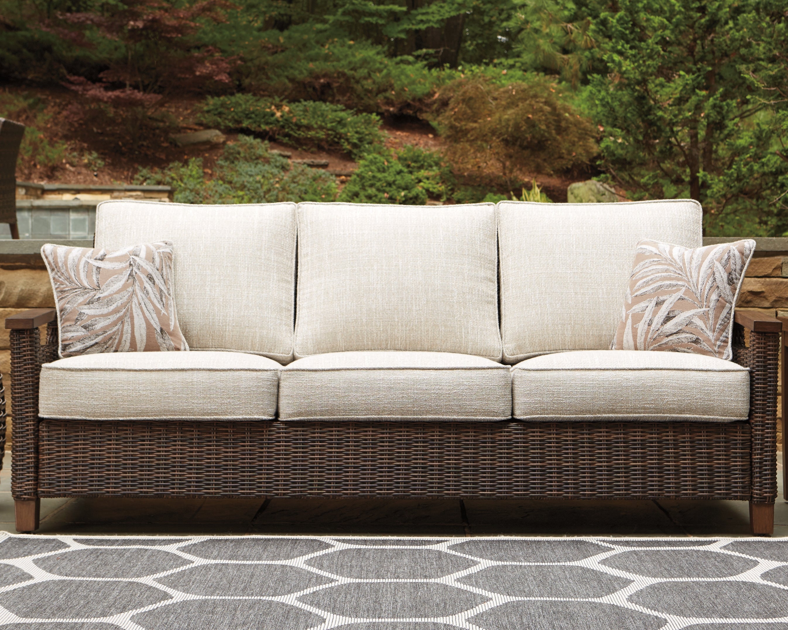 Furniture City Laplace - Ashley Furniture - Paradise Trail Outdoor - Sofa with Cushion - P750-838