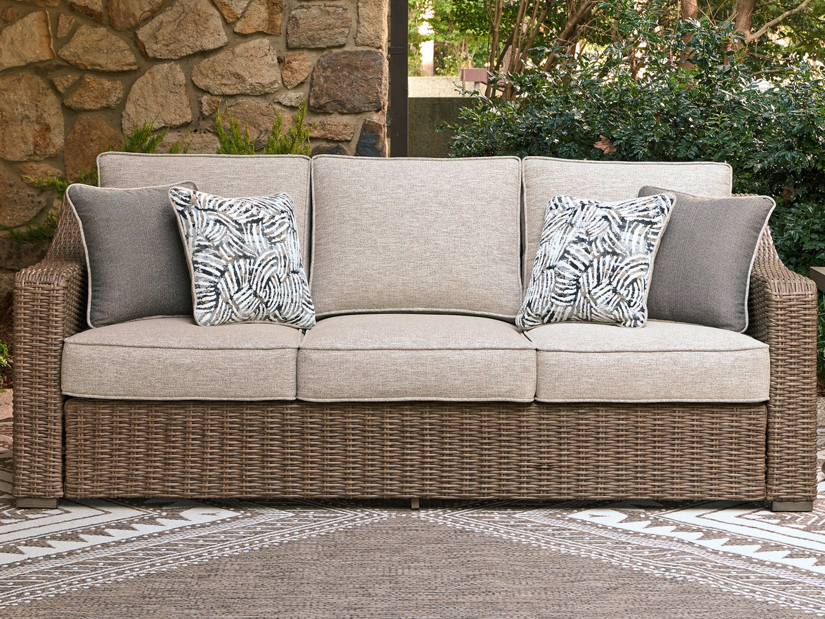 Furniture City Laplace - Ashley Furniture - Laguna Heights Outdoor Sofa with Cushion - Sofa with Cushion - PCP790-838