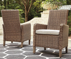Furniture City Laplace - Ashley Furniture - Beachcroft Outdoor Arm Chair with Cushion (Set of 2) - Arm Chair With Cushion (Set of 2) - P791-601A
