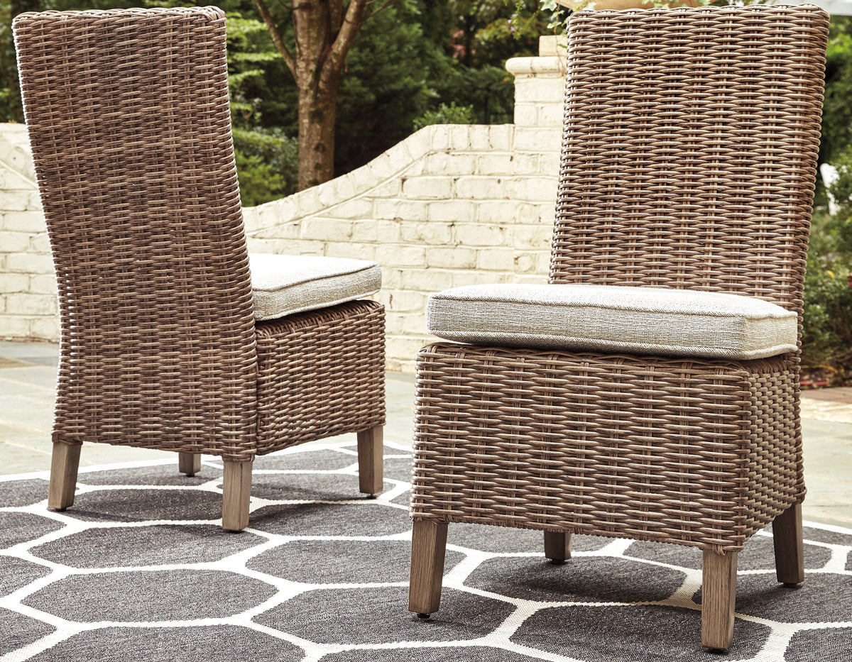 Furniture City Laplace - Ashley Furniture - Beachcroft Outdoor Side Chair with Cushion (Set of 2) - Side Chair with Cushion (Set of 2) - P791-601