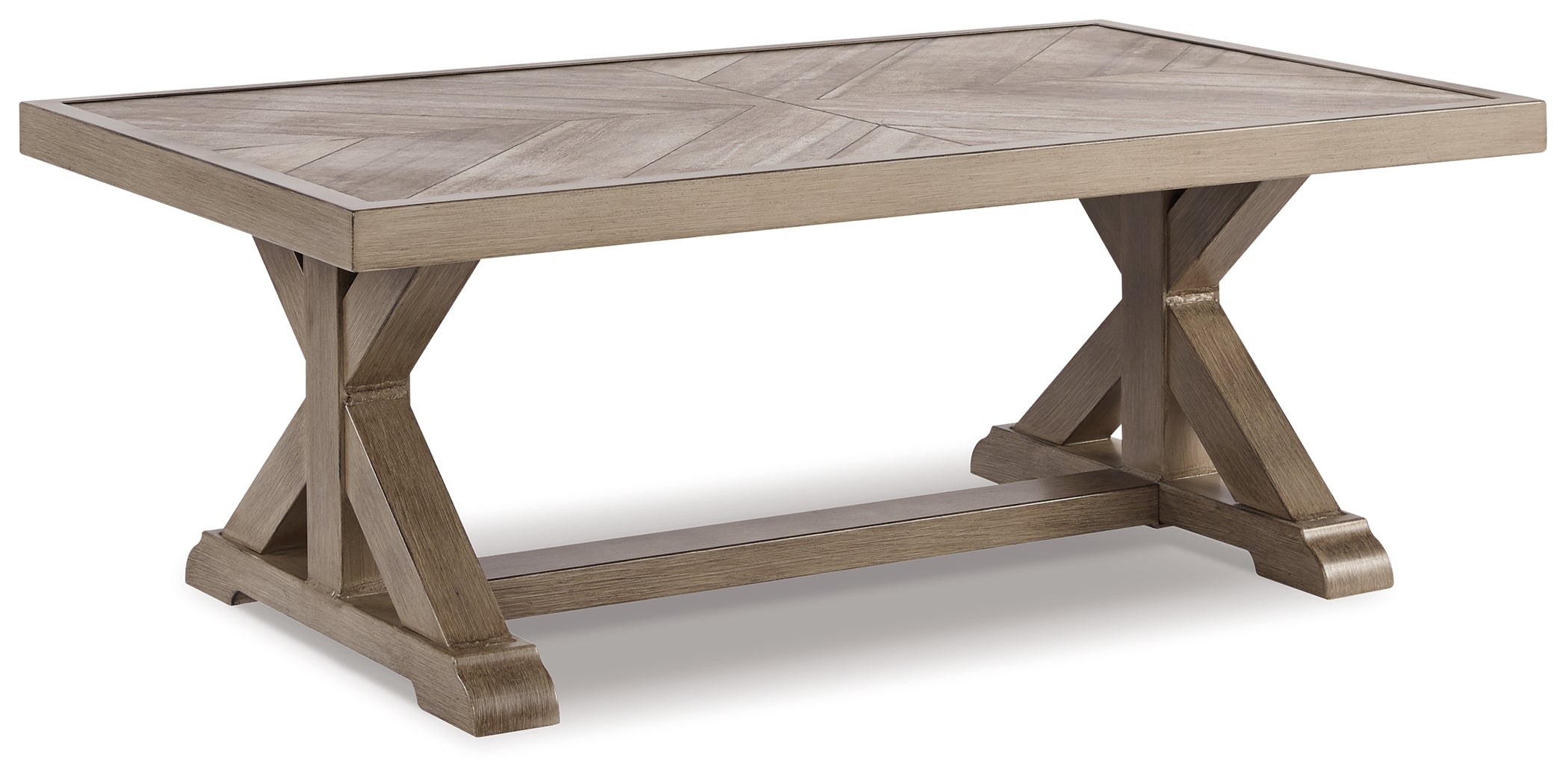 Furniture City Laplace - Ashley Furniture - Beachcroft Outdoor - Rectangular Cocktail Table / Beige - P791-701