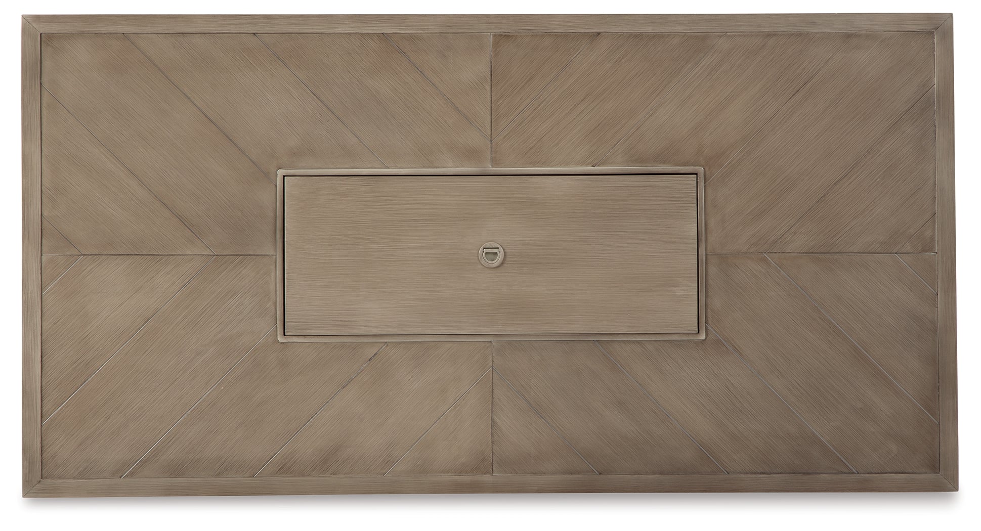 Furniture City Laplace - Ashley Furniture - Beachcroft Outdoor - Rectangular Fire Pit Table / Beige - P791-773
