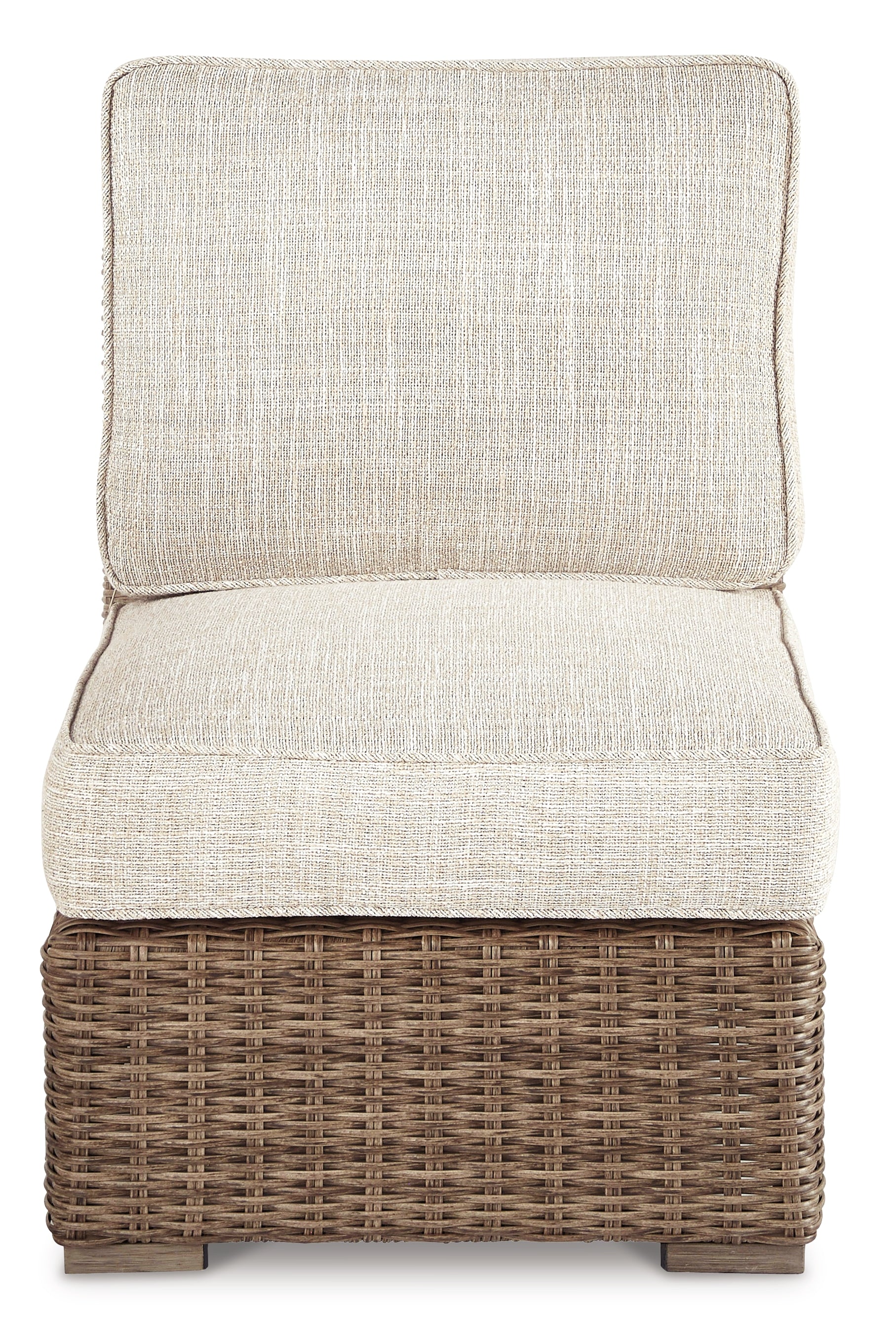 Furniture City Laplace - Ashley Furniture - Beachcroft Outdoor - Armless Chair w/Cushion / Beige - P791-846