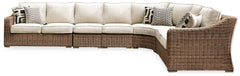 Furniture City Laplace - Ashley Furniture - Beachcroft Outdoor - Sofa with Cushion / Beige - P791-838