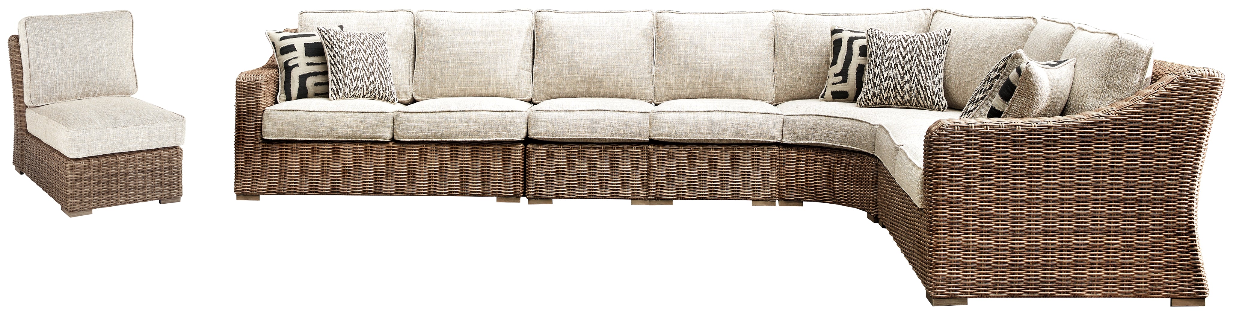 Furniture City Laplace - Ashley Furniture - Beachcroft Outdoor - 6-Piece Outdoor Seating Set - P791P11