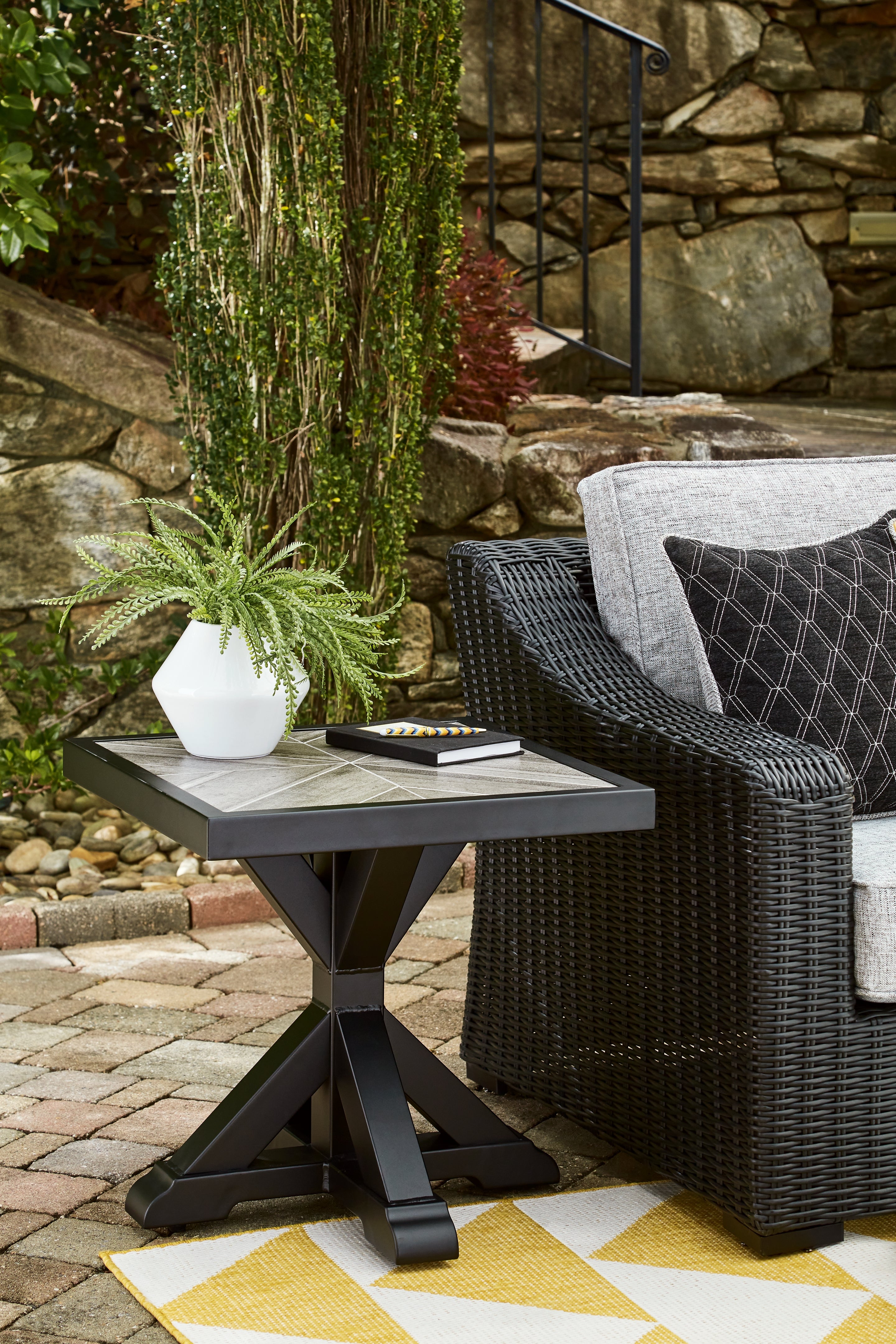 Furniture City Laplace - Ashley Furniture - Beachcroft Outdoor - Square End Table - P792-702