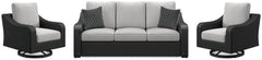 Furniture City Laplace - Ashley Furniture - Beachcroft Outdoor Sofa and 2 Lounge Chairs - Outdoor Sofa and 2 Lounge Chairs - P792P8